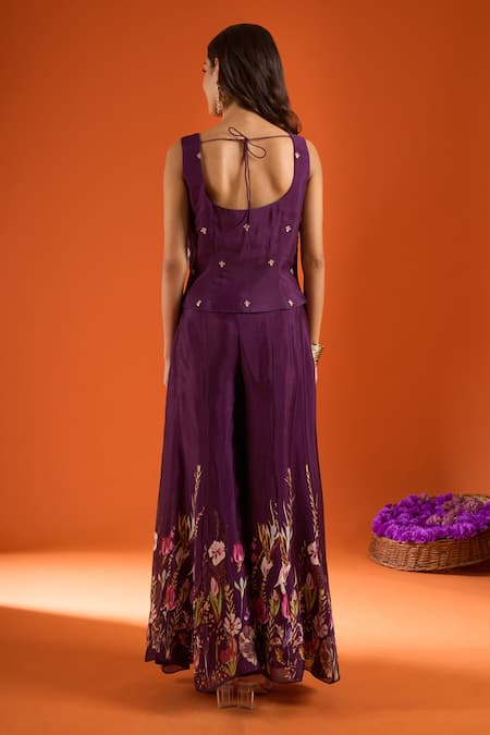 Samyukta Singhania Embroidered Top Sharara Set 