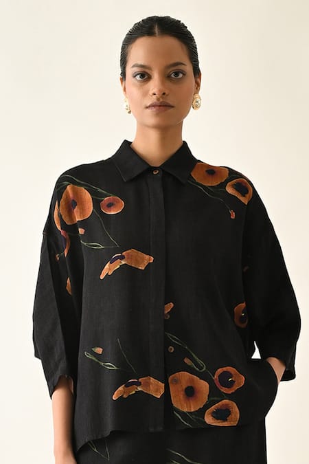 OFRIDA Winter Daffodil Ae Printed Shirt 