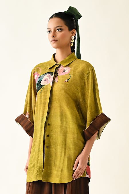 OFRIDA Sol Flora Bf Cotton Shirt 