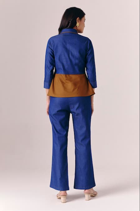 Savaaya Frame Wrap Top With Pant 