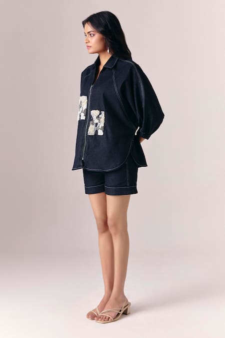 Savaaya Cosmo Night Shirt & Flux Shorts Set 