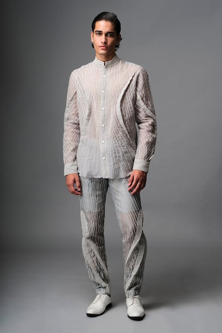 Vivek Patel Dori Embroidered Shirt & Trouser Set