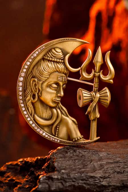 Cosa Nostraa Divine Crescent Brooch 