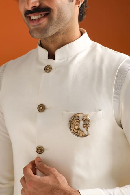 Cosa Nostraa Divine Crescent Brooch 