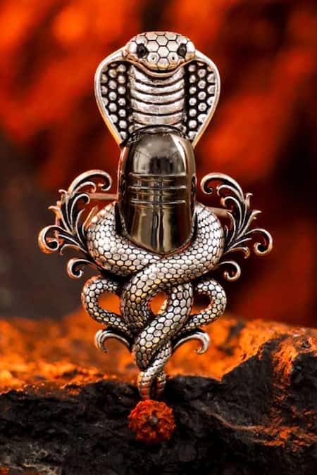 Cosa Nostraa Serpent Shiva Emblem Brooch 