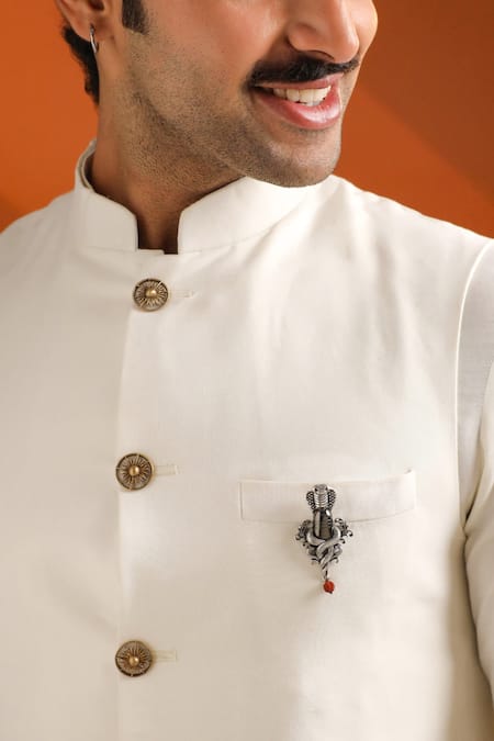 Cosa Nostraa Serpent Shiva Emblem Brooch 