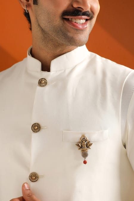 Cosa Nostraa Sacred Shivling Emblem Brooch 