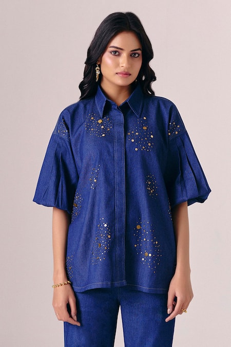 Savaaya Aurelia Abstract Pattern Shirt 