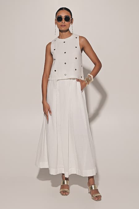 Kriti Bapna Embellished Top & Skirt Set 