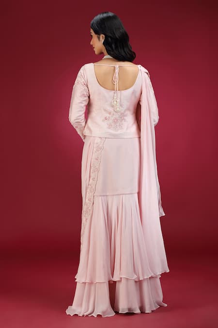 Jhambthreads Embroidered Blouse Lehenga Set 