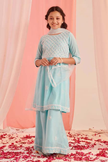 Jhambthreads Embroidered Cotton Kurta Set 