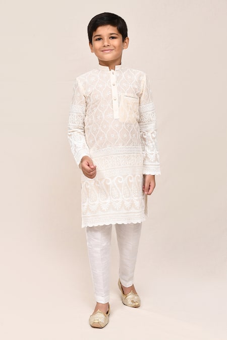 Jhambthreads Thread & Sequin Work Kurta Set 