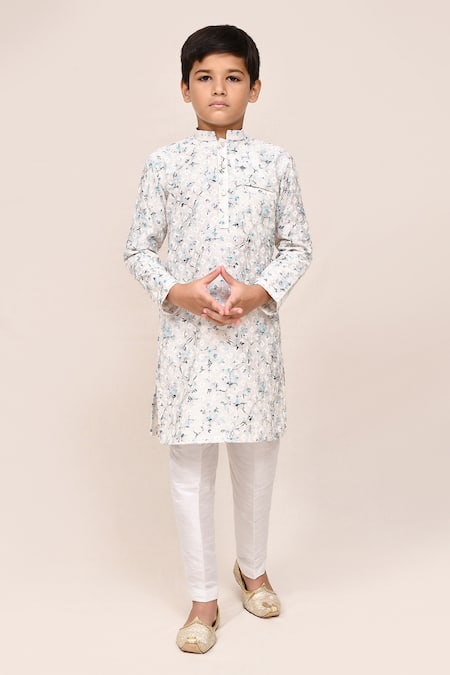 Jhambthreads Thread Work Kurta & Pant Set 