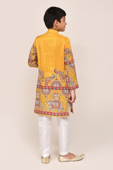 Jhambthreads Embroidered & Printed Kurta Set 
