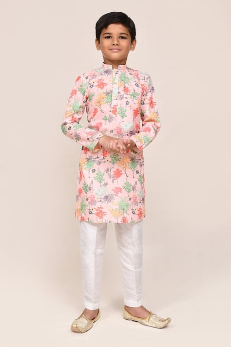 Jhambthreads Floral Print Kurta Set 