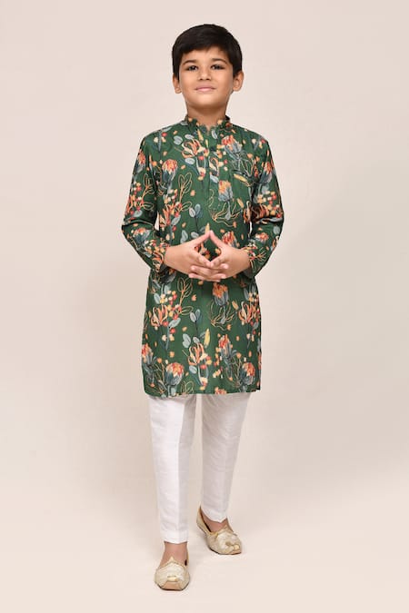 Jhambthreads Floral Print Kurta Set 