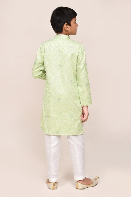 Jhambthreads Thread Work Kurta & Pant Set 