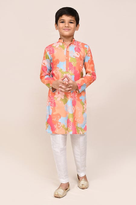 Jhambthreads Floral Print Kurta Set 