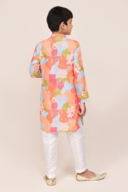 Jhambthreads Floral Print Kurta Set 