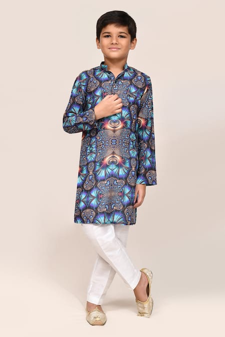 Jhambthreads Abstract Print Kurta Set 