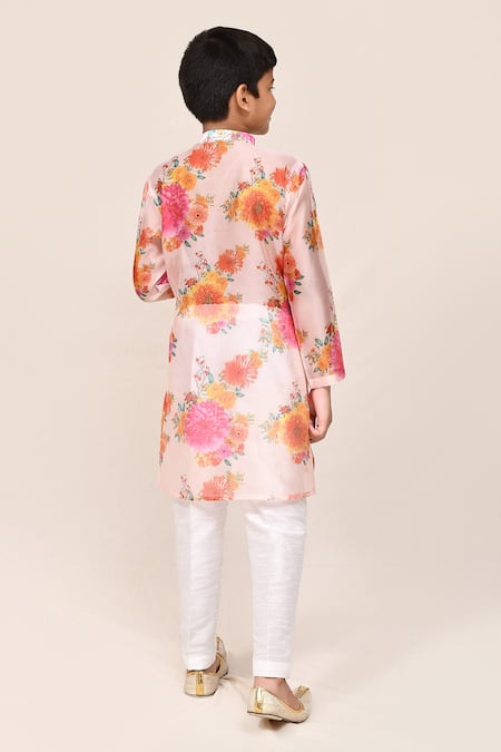 Jhambthreads Floral Print Kurta Set 