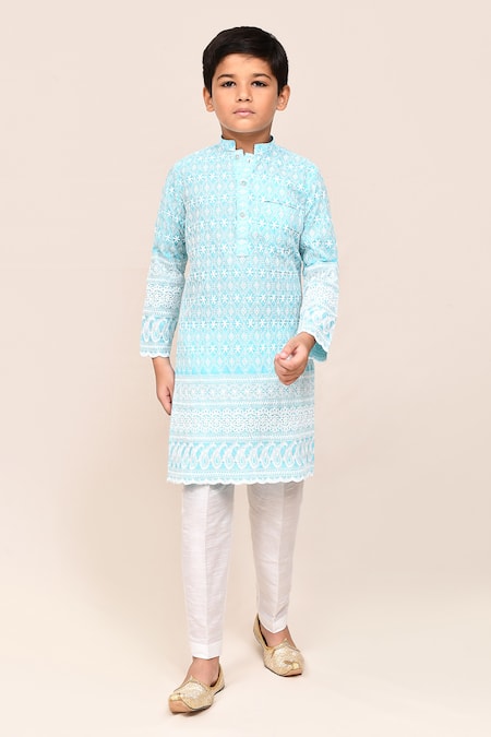 Jhambthreads Thread Embroidered Kurta & Pant Set 