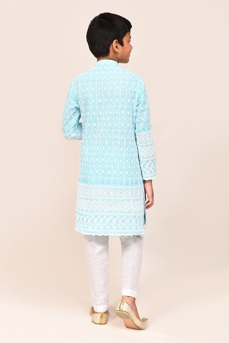 Jhambthreads Thread Embroidered Kurta & Pant Set 