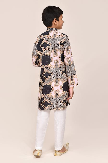 Jhambthreads Ornament Print Kurta Set 