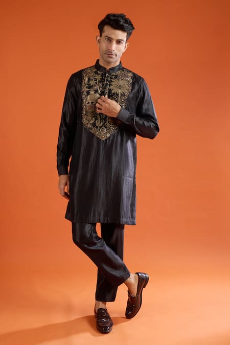 Qbik Embroidered Kurta Set 