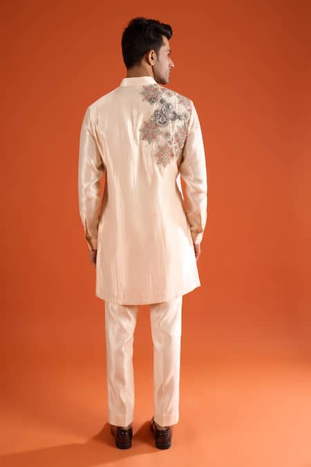 Qbik Embroidered Kurta & Pant Set 
