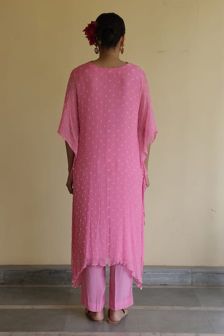 Apeksha Jain Label Kamal Bandhej Kaftan With Pant