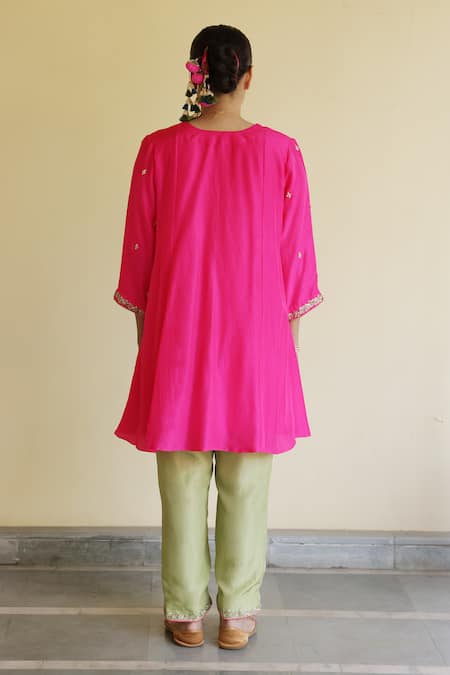 Apeksha Jain Label Noorani Panelled Kurta Set