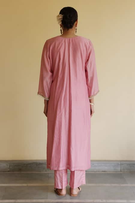 Apeksha Jain Label Meher Chanderi Kurta Pant Set 