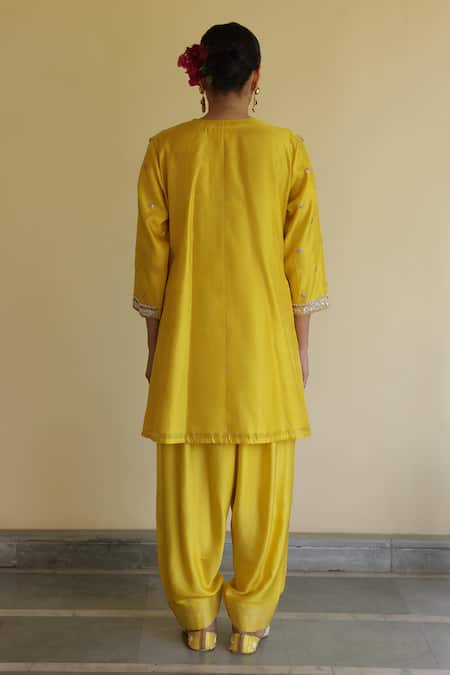 Apeksha Jain Label Zaalima Embroidered Kurta Dhoti Pant Set 