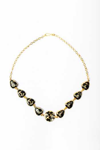 Bauble Bazaar Black Wild Empress Necklace Online at Aza Fashions Bauble Bazaar_Black Wild Empress Necklace _Online_at_Aza_Fashions
