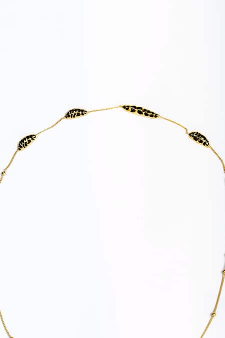 Buy_Bauble Bazaar_Black Catnip Charm Necklace _Online_at_Aza_Fashions