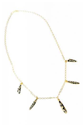 Buy_Bauble Bazaar_Black Nocturnal Glow Necklace _Online_at_Aza_Fashions