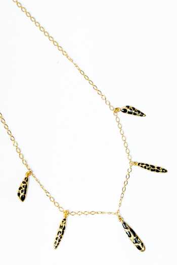 Shop_Bauble Bazaar_Black Nocturnal Glow Necklace _Online_at_Aza_Fashions