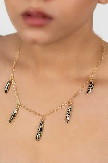 Buy_Bauble Bazaar_Black Nocturnal Glow Necklace 