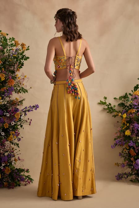 Kalista Sonika Embroidered Blouse With Sharara 