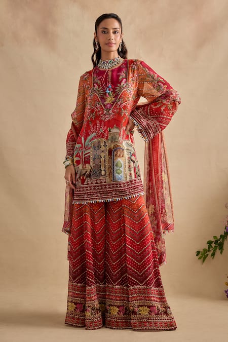 Kalista Falak Pattern Kurta Set 