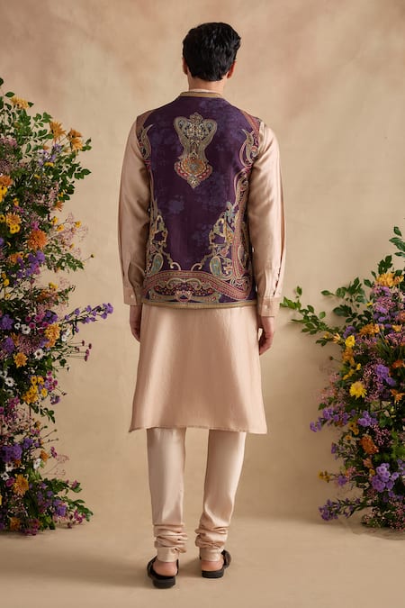 Kalista Floral Vine Pattern Bundi Kurta Set 