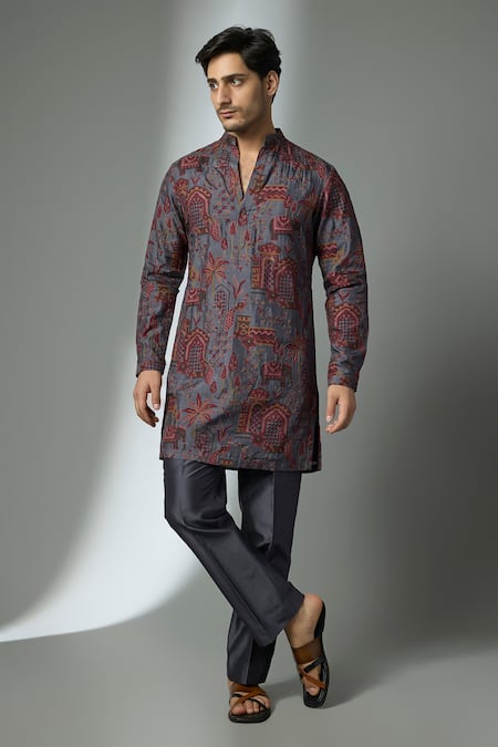 SALIL BHATIA Thread Embellished Kurta Set 