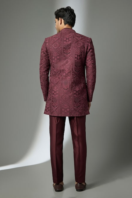 SALIL BHATIA Thread Embellished Sherwani & Kurta Set 