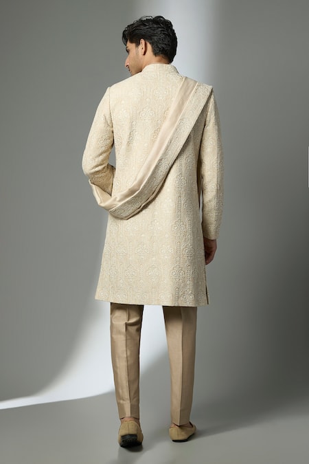SALIL BHATIA Thread Embellished Sherwani Set 