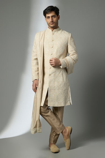 SALIL BHATIA Thread Embellished Sherwani Set 
