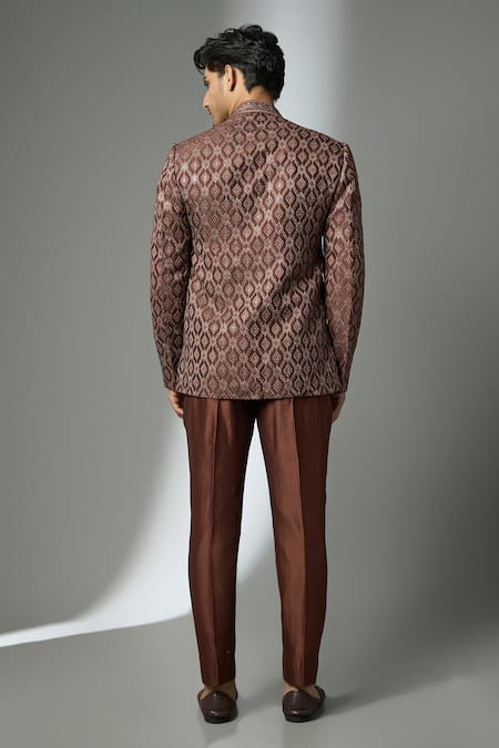 SALIL BHATIA Zari Embellished Jacket & Kurta Set 