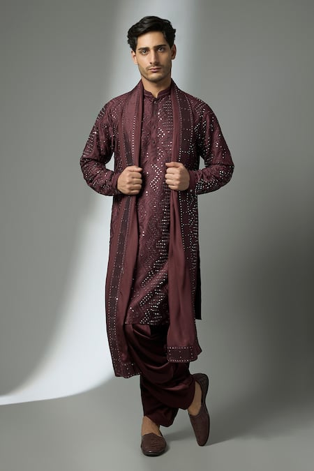 SALIL BHATIA Mirror Embroidered Kurta Set 