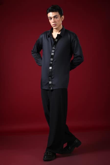 Label Shristi Chetani Embellished Placket Shirt 