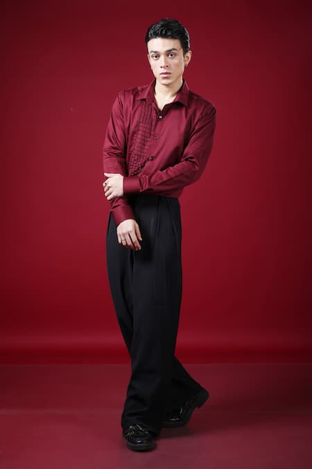 Label Shristi Chetani Embellished Organza Shirt 